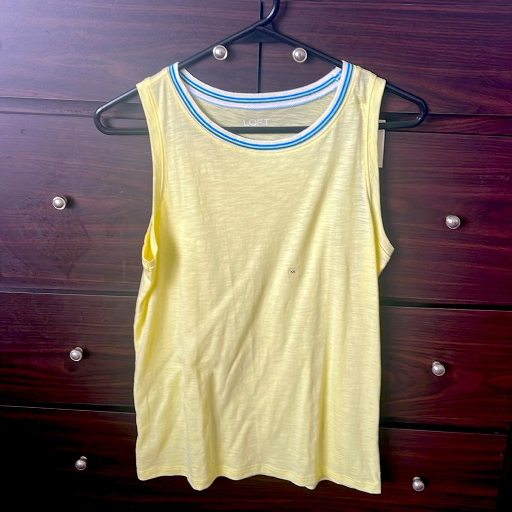 LOFT Yellow Tank Top